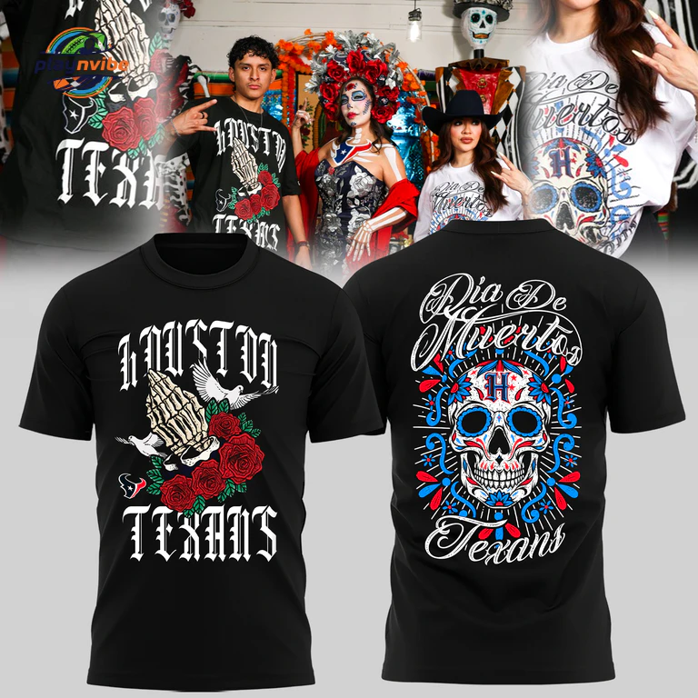 Día de los Muertos x Texans Hoodie