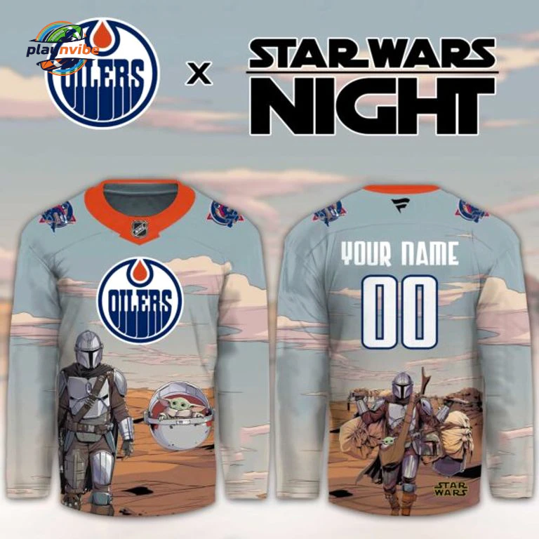 Edmonton Oilers Star Wars Night Hockey Jersey