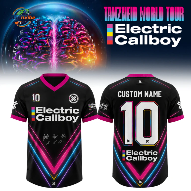 Electric Callboy Tanzneid World Tour 2026 Custom Name Jersey