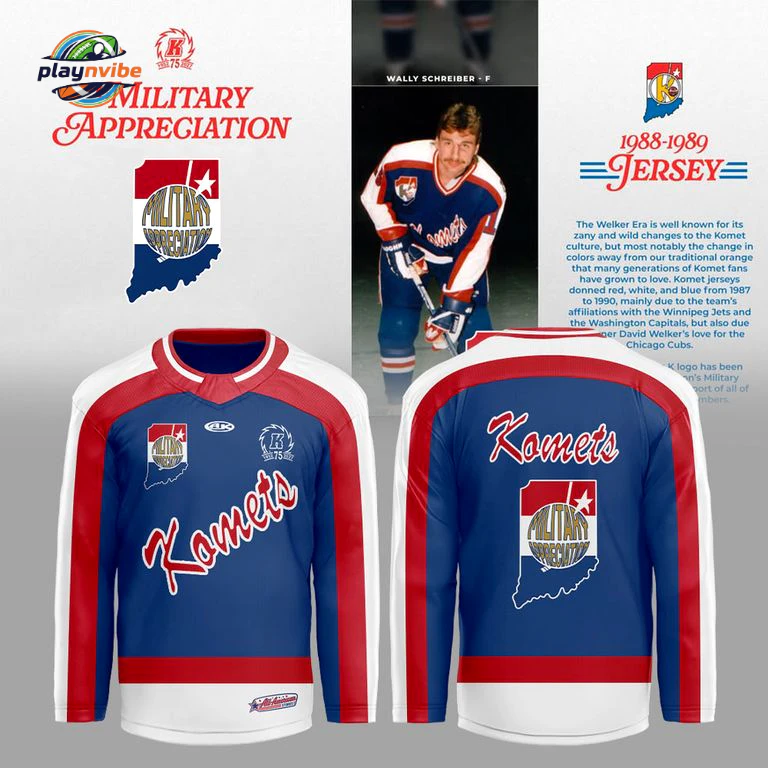 Fort Wayne Komets Military Appreciation Hockey Jersey Fort Wayne Komets Military Appreciation Hockey Jersey