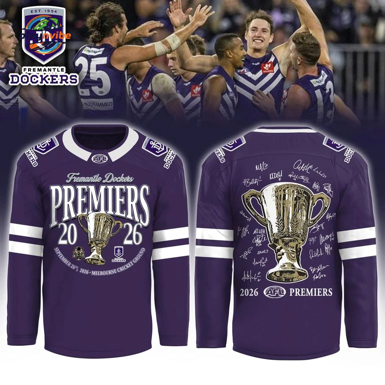 Fremantle Dockers AFL Champions 2026 Hockey Jersey