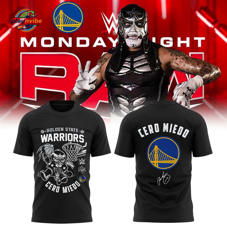 Golden State Warriors x Cero Miedo WWE T-Shirt Golden State Warriors x Cero Miedo WWE T-Shirt