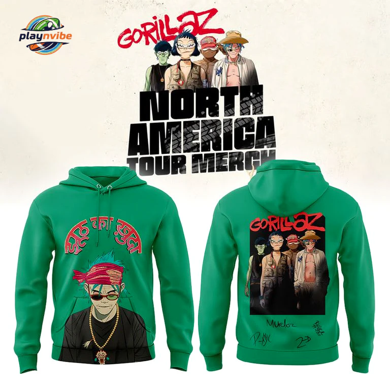 Gorillaz x The North American Mountain Tour Hoodie Gorillaz x The North American Mountain Tour Hoodie