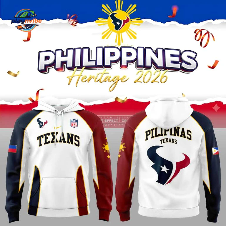 H Texans Filipino Heritage Night Hoodie 2026 H Texans Filipino Heritage Night Hoodie 2026