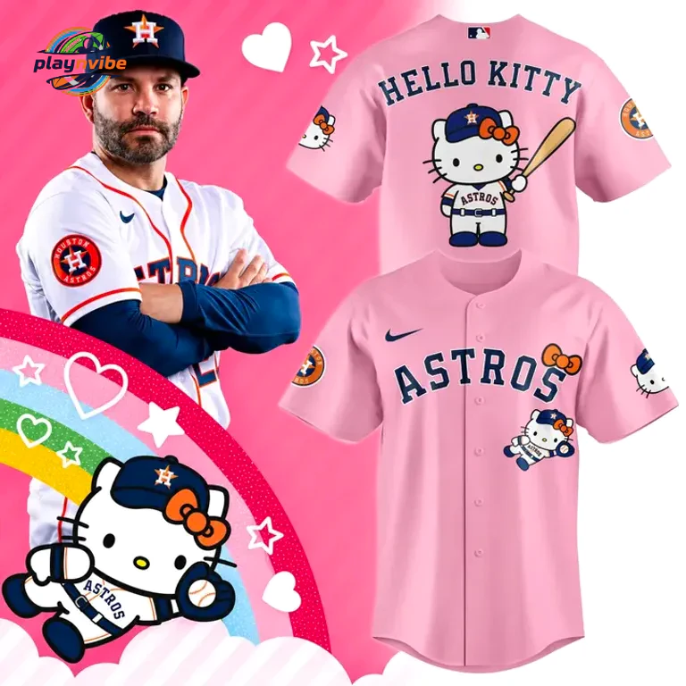 Houston Astros x Hello Kitty 2026 Jersey Houston Astros x Hello Kitty 2026 Jersey