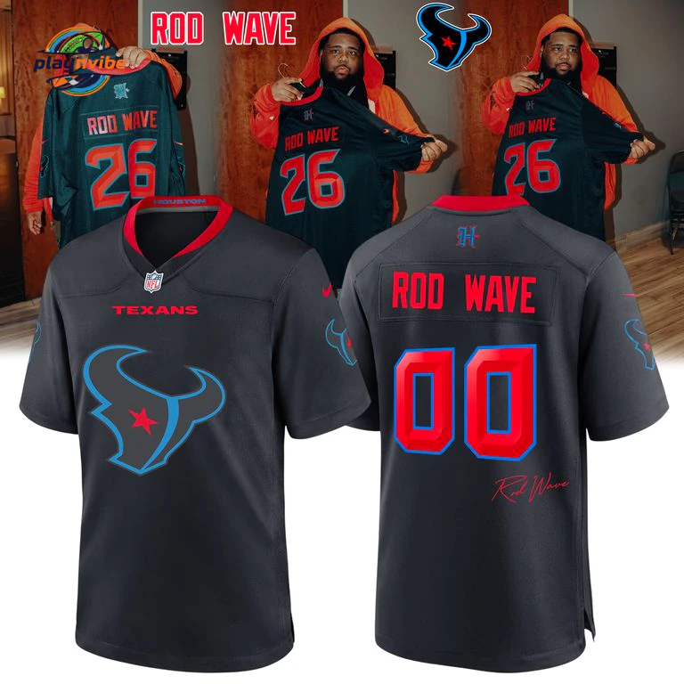 Houston Texans x Rod Wave Don’t Look Down Tour 2026 Jersey