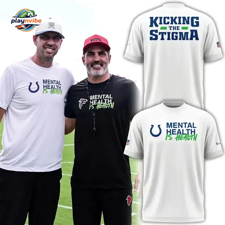 Indianapolis Colts Kicking The Stigma Mental Health T-Shirt
