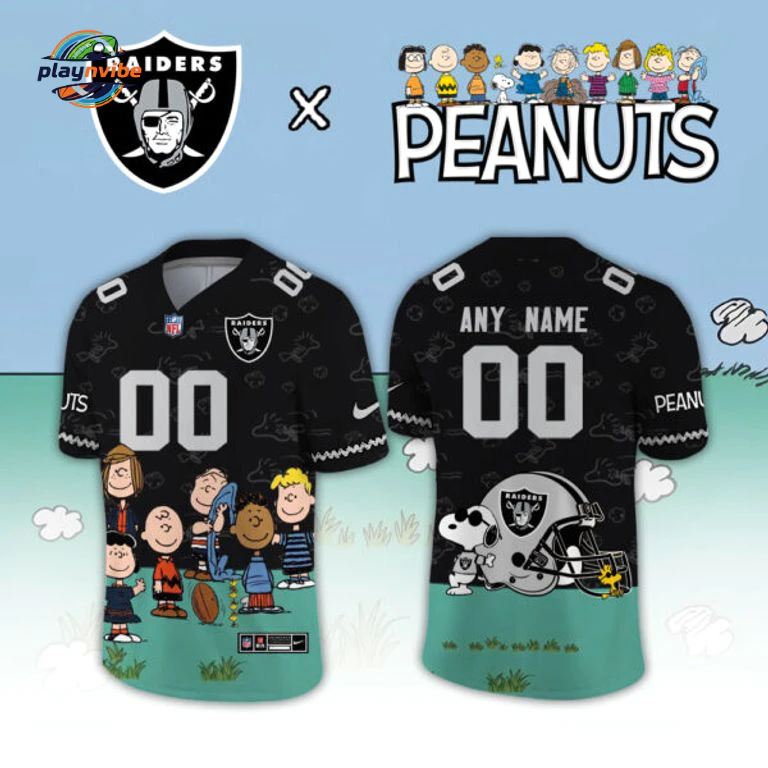 Las Vegas Raiders x Peanuts 2026 Custom Name Jersey
