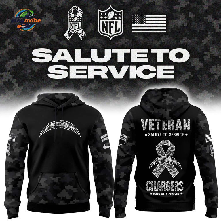 Los Angeles Chargers Salute To Service Hoodie