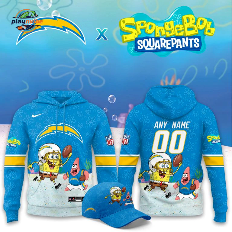 Los Angeles Chargers x SpongeBob Hoodie