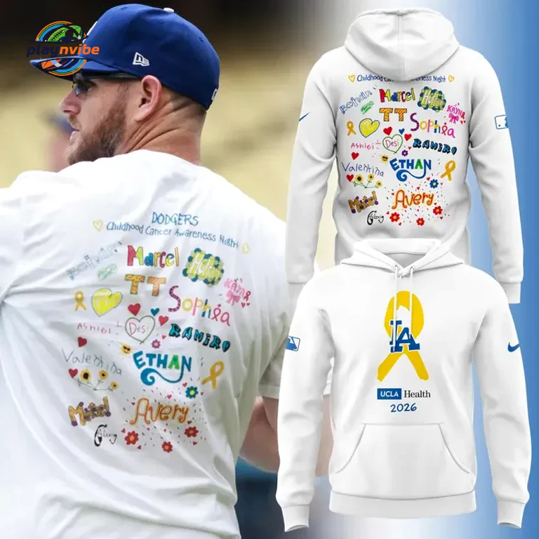 Los Angeles Dodgers Childhood Cancer Awareness 2026 Hoodie Los Angeles Dodgers Childhood Cancer Awareness 2026 Hoodie