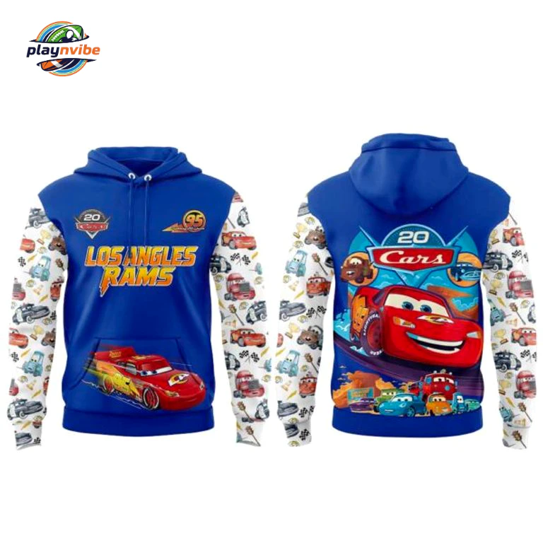 Los Angeles Rams Cars 20th Anniversary Hoodie