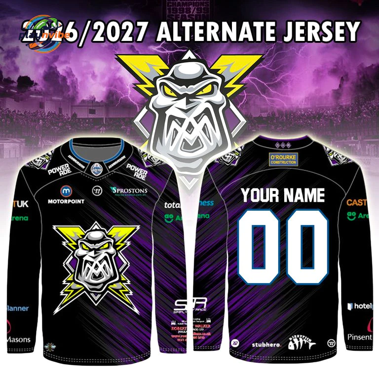 Manchester Storm Personalized Alternate Hockey Jersey