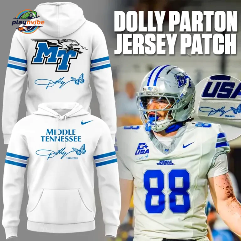 Middle Tennessee Football x Dolly Parton Hoodie Middle Tennessee Football x Dolly Parton Hoodie