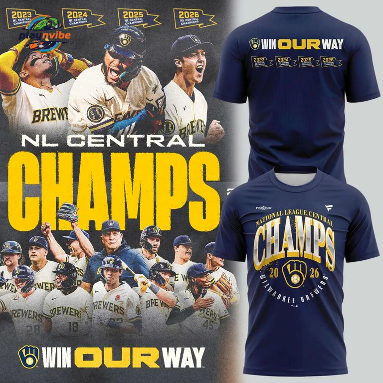 Milwaukee Brewers 2026 NL Central Division Champions Hoodie