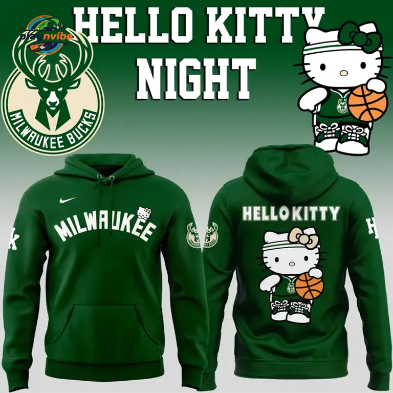 Milwaukee Bucks x Hello Kitty Night 2026 Hoodie Milwaukee Bucks x Hello Kitty Night 2026 Hoodie