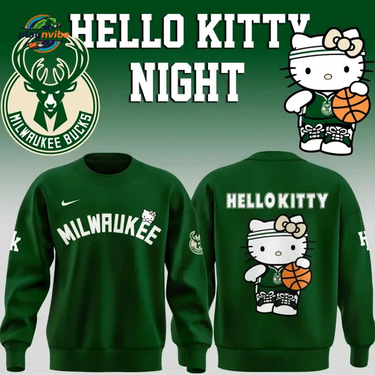 Milwaukee Bucks x Hello Kitty Night 2026 Hoodie