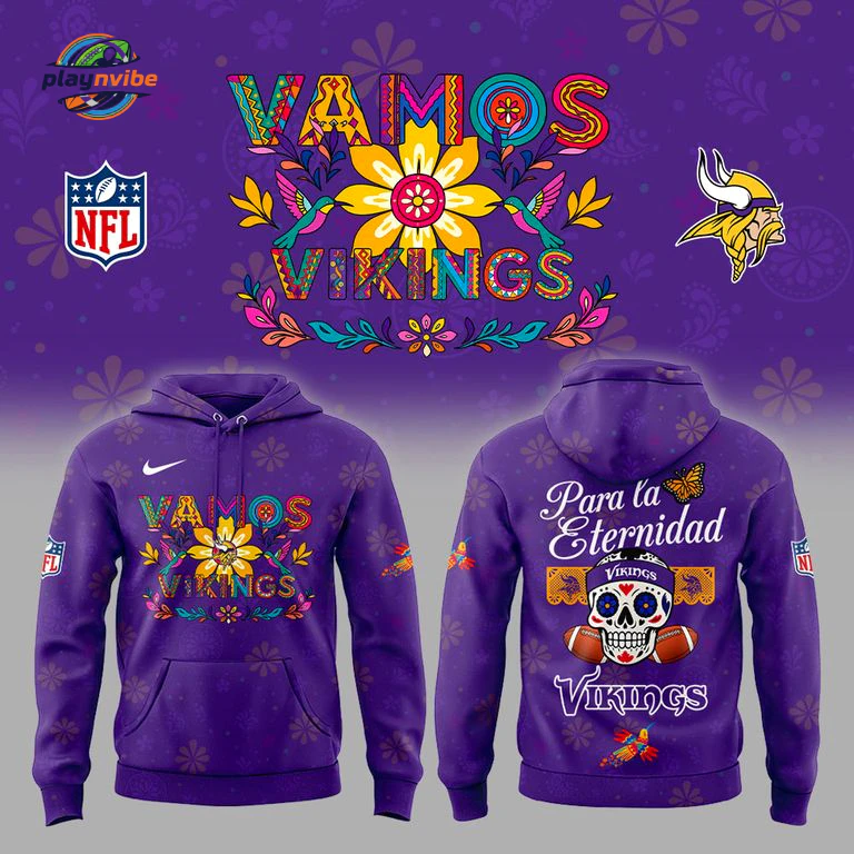 Minnesota Vikings Happy Latino and Hispanic Heritage Month 2026 Hoodie Minnesota Vikings Happy Latino and Hispanic Heritage Month 2026 Hoodie