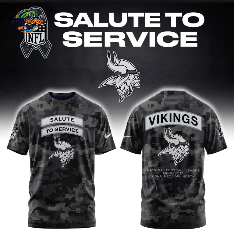 Minnesota Vikings Salute to Service 2026 Hoodie