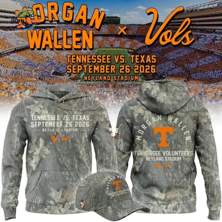 Morgan Wallen x Tennessee Volunteers Camo Event 2026 Hoodie