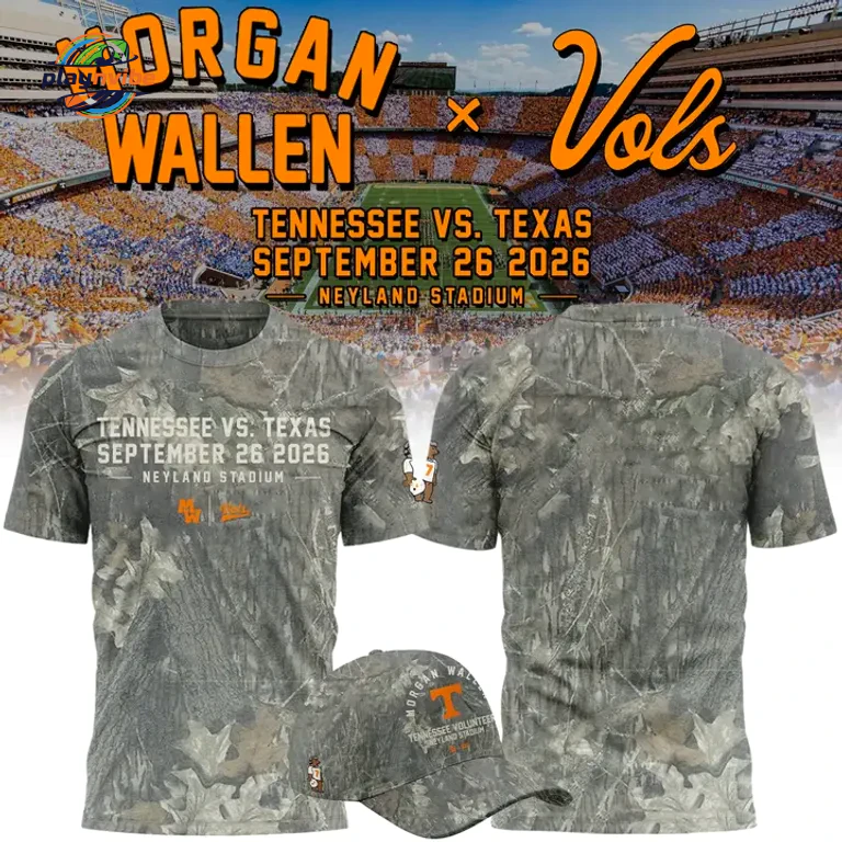 Morgan Wallen x Tennessee Volunteers Camo Event 2026 Hoodie