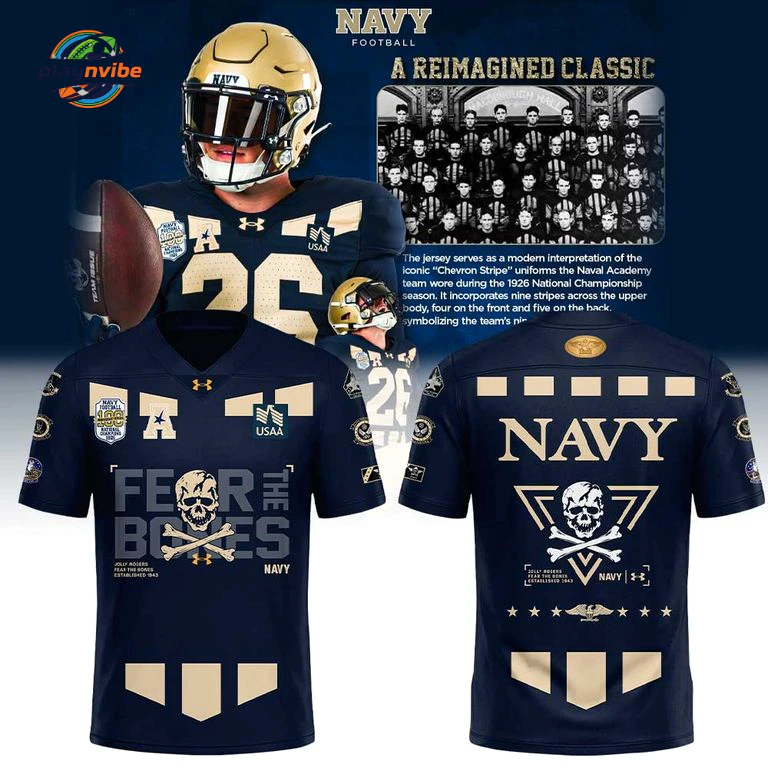 Navy Midshipmen Football 100th anniversary of 1926 National Championship Jersey