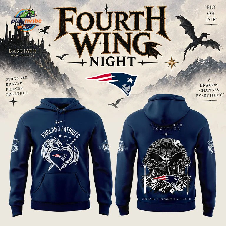NE Patriots Fourth Wing Night 2026 Hoodie