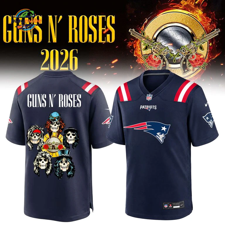 New England Patriots x Gun N’ Roses 2026 Jersey