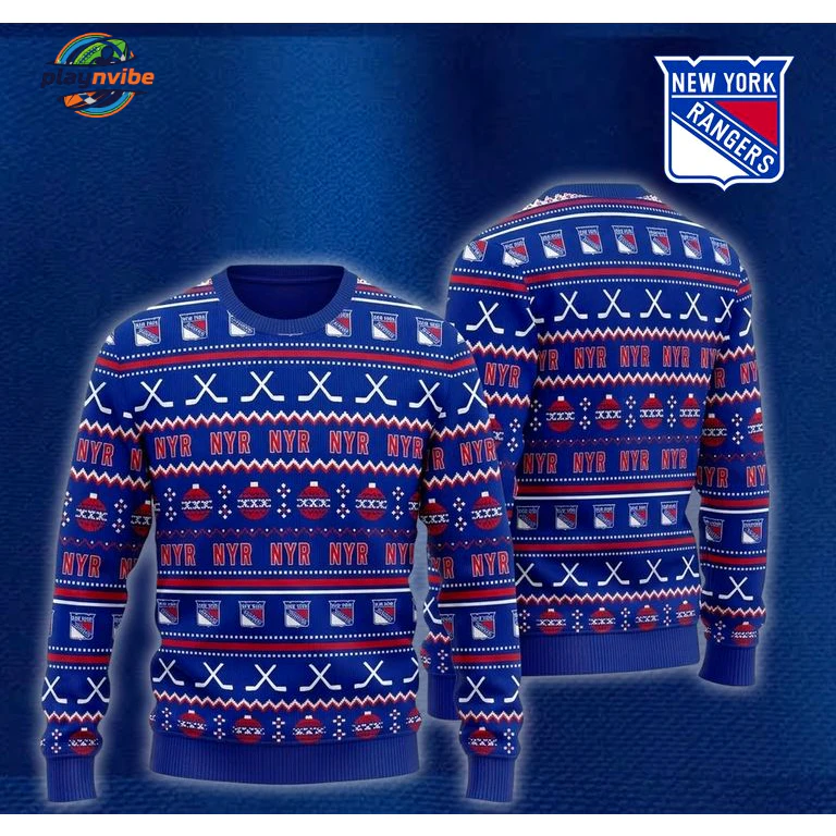 New York Rangers Christmas New Ugly Sweater