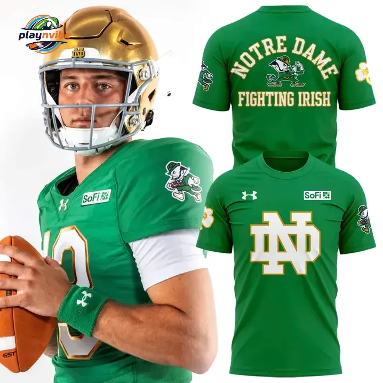 Notre Dame Fighting Irish Football Green Hoodie