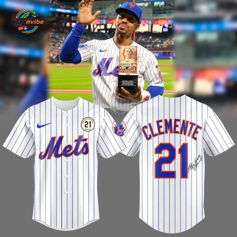NY Mets Honoring the legend Roberto Clemente Jersey