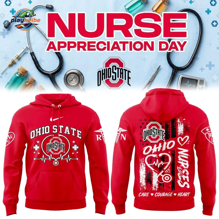 Ohio State Buckeyes Nurse Appreciation 2026 Hoodie