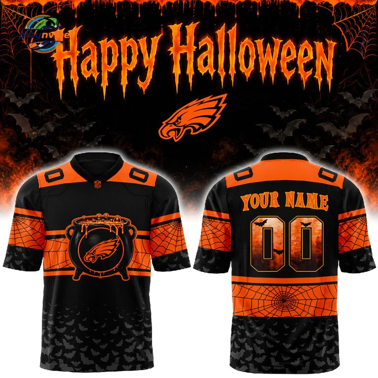 Philadelphia Eagles x Halloween Day 26 Custom Name Jersey Philadelphia Eagles x Halloween Day 26 Custom Name Jersey