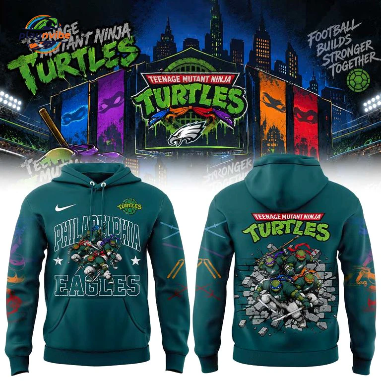 Philadelphia Eagles x TMNT Edition Hoodie Philadelphia Eagles x TMNT Edition Hoodie