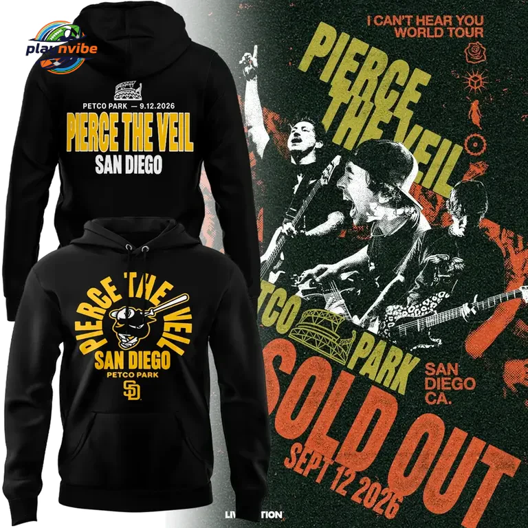 Pierce The Veil x San Diego Padres Edition Hoodie Pierce The Veil x San Diego Padres Edition Hoodie