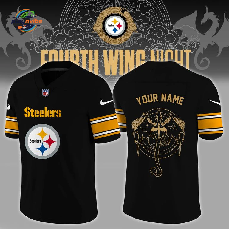 Pittsburgh Steelers Fourth Wing Night Custom Jersey