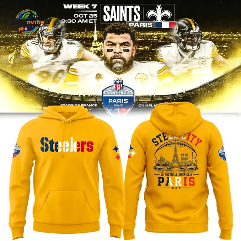 Pittsburgh Steelers Paris Game 2026 Hoodie Pittsburgh Steelers Paris Game 2026 Hoodie