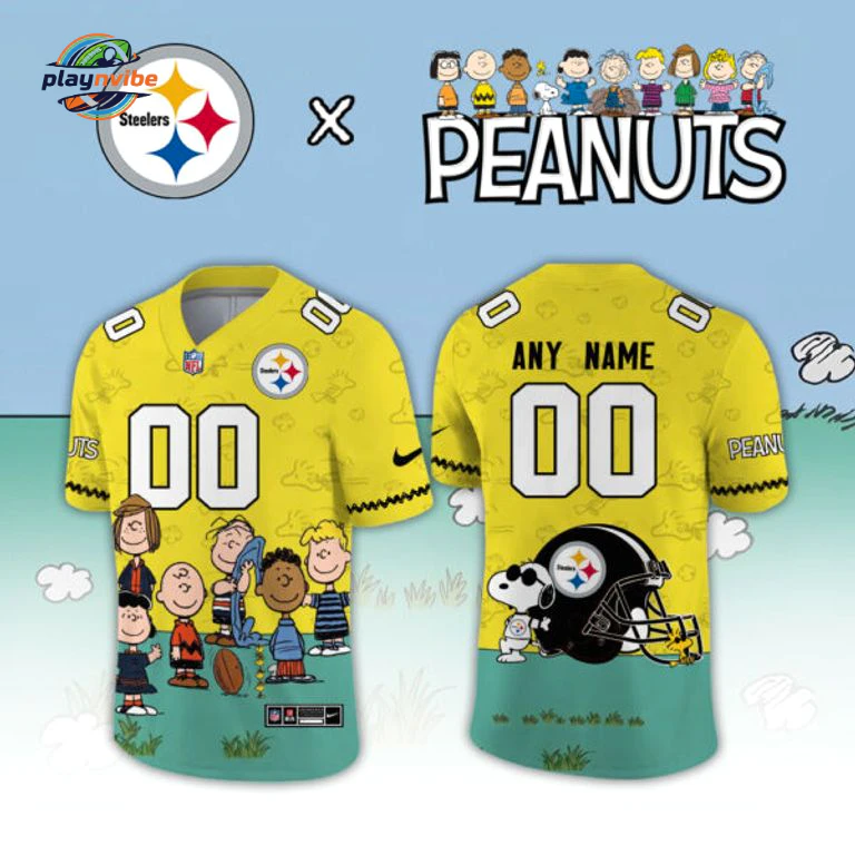 Pittsburgh Steelers x Peanuts 2026 Football Jersey