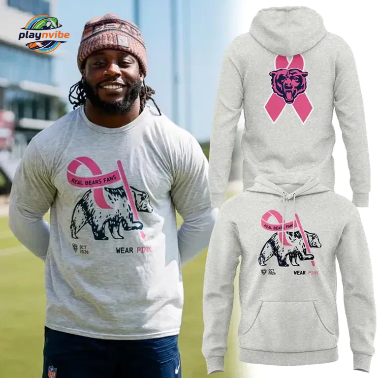 Real Bears Fans Wear Edition Pink Hoodie