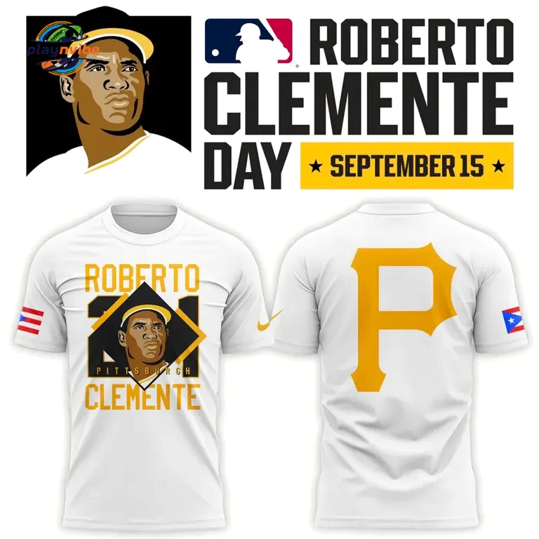 Roberto Clemente 21 Pittsburgh Pirates September 15 Day Hoodie