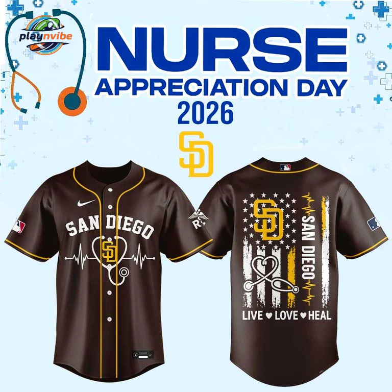 San Diego Padres Nurse Appreciation Day 2026 Jersey San Diego Padres Nurse Appreciation Day 2026 Jersey