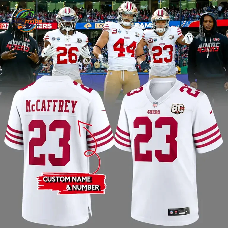 San Francisco 49ers 80th Anniversary Custom Name Jersey