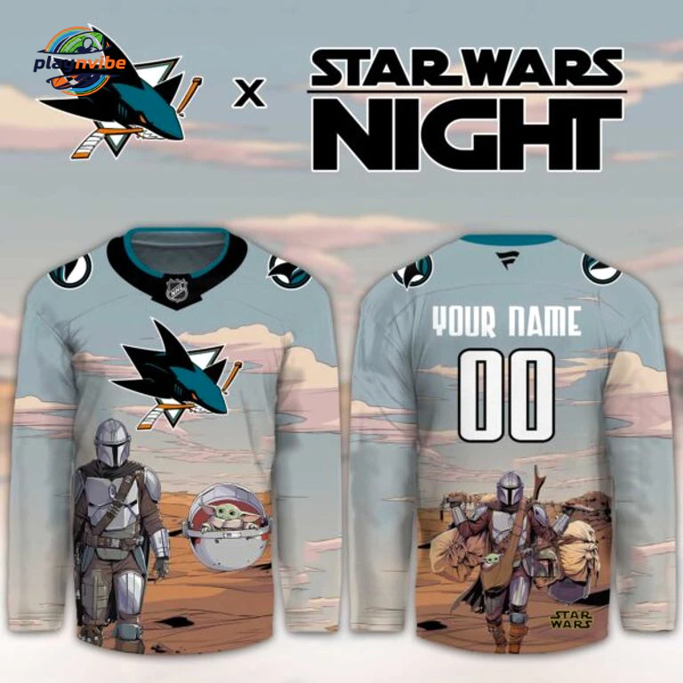 San Jose Sharks Star Wars Night Hockey Jersey
