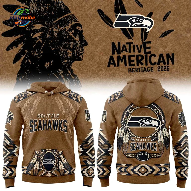 Seattle Seahawks Native American Heritage 2026 Hoodie Seattle Seahawks Native American Heritage 2026 Hoodie