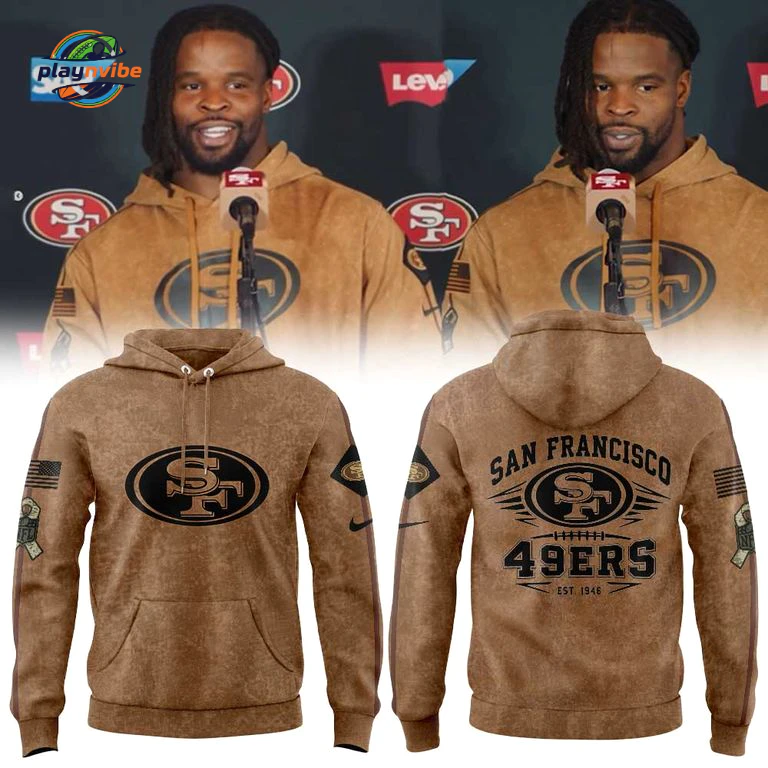 SF 49ers Salute To Service Pullover Hoodie