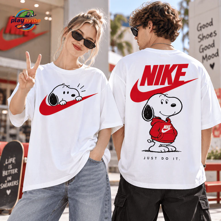 Snoopy Just Do It 3D T-Shirt Snoopy Just Do It 3D T-Shirt