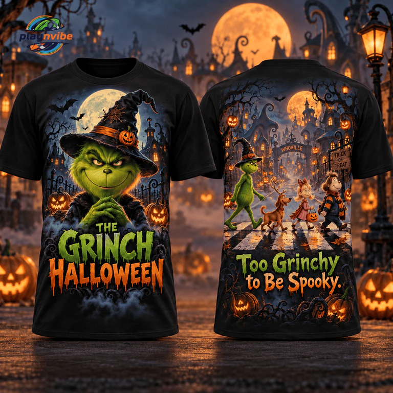 The Grinch Witch Hat Halloween T-Shirt The Grinch Witch Hat Halloween T-Shirt