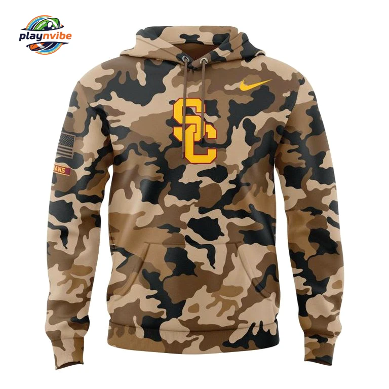 USC Trojans 2026 Salute to Service Camo Hoodie
