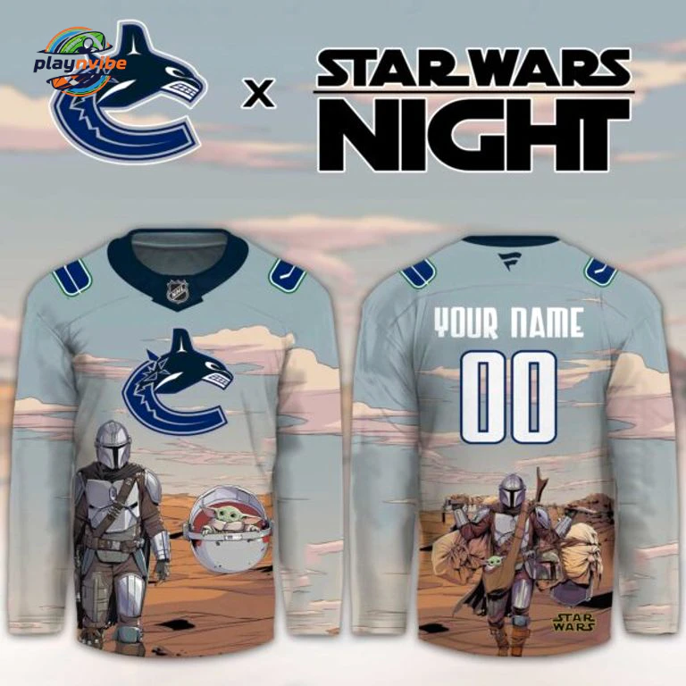 Vancouver Canucks Star Wars Night Hockey Jersey