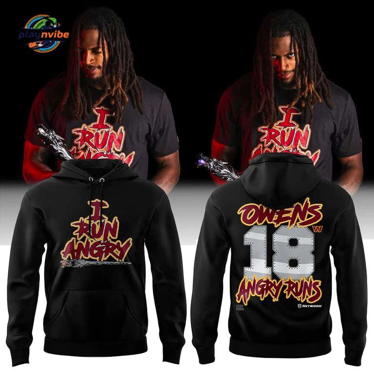 Washington Commanders Tyler Owens Angry Runs Hoodie
